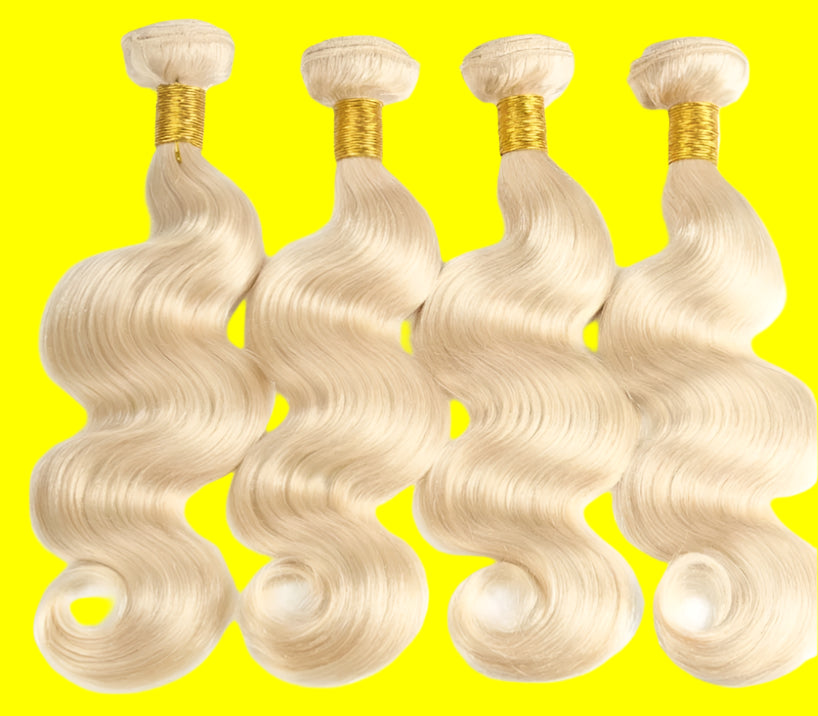 613 Blonde Body Wave Hair Extension Bundles