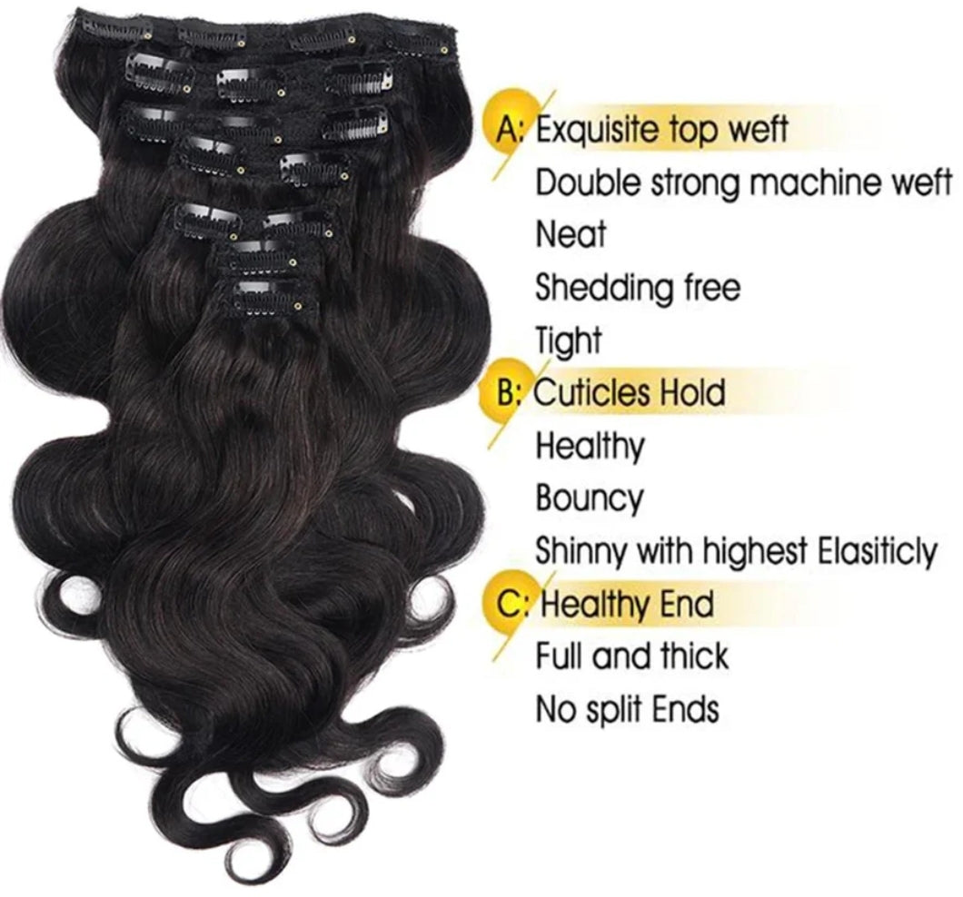 Clip-In Body Wave Hair Extension Bundles