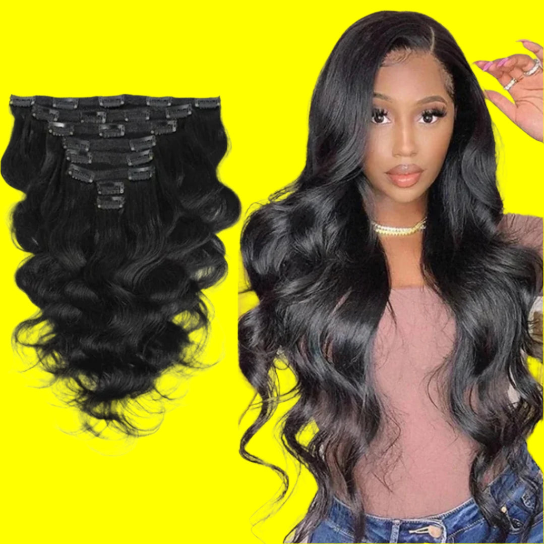 Clip-In Body Wave Hair Extension Bundles