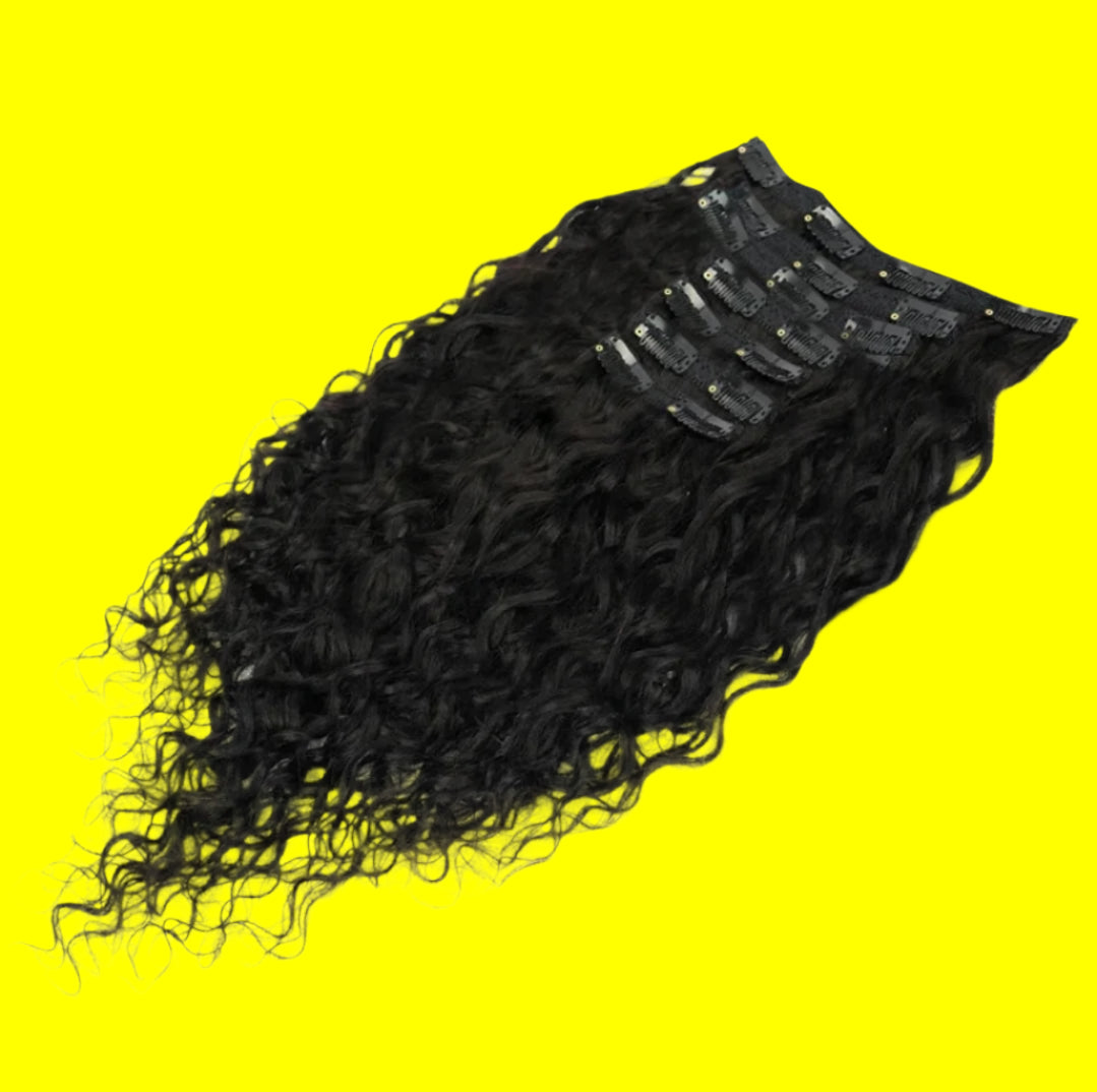 Clip-In Water Wave Hair Extension Bundles