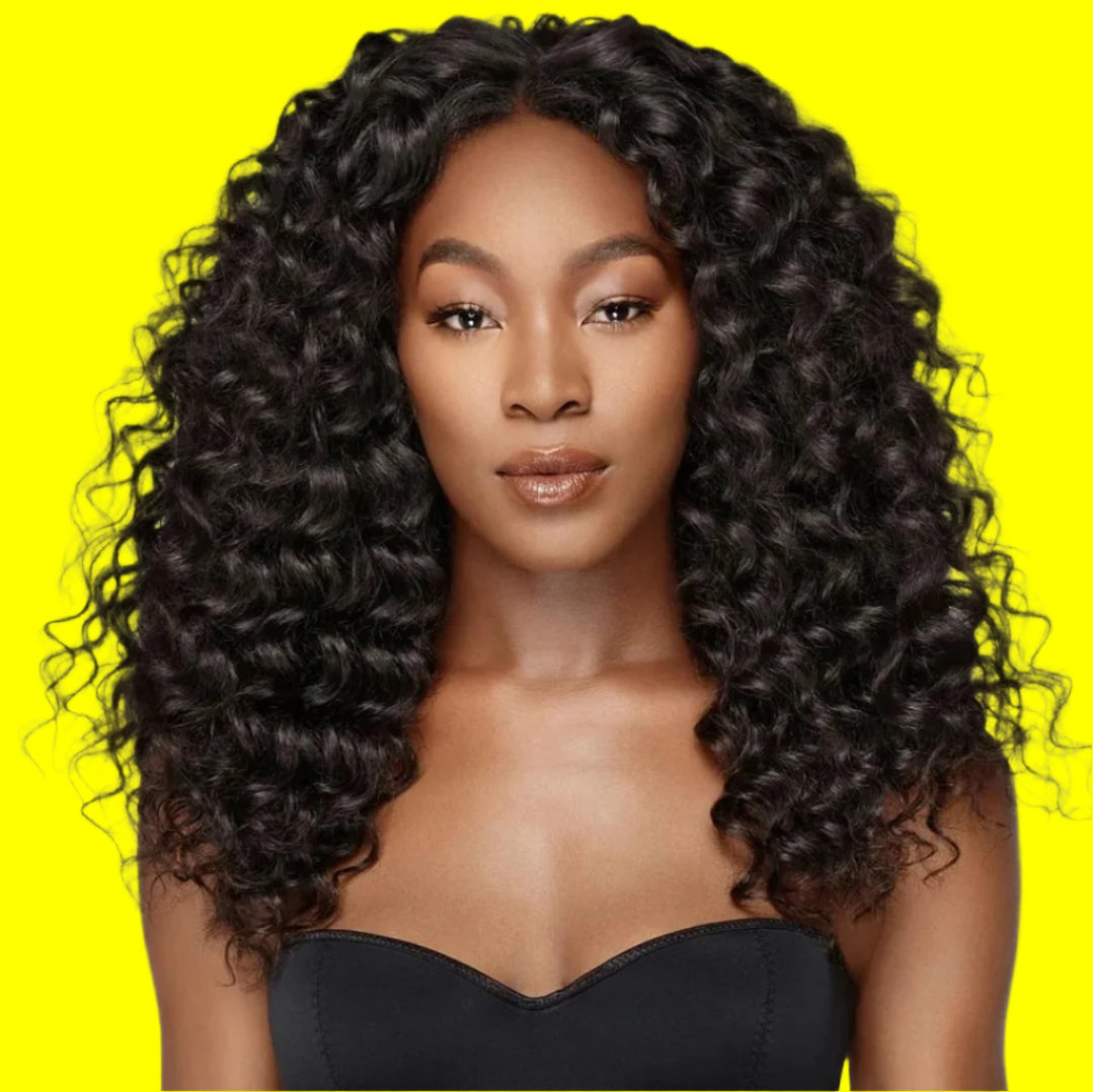 Clip-In Deep Curl Hair Extension Bundles
