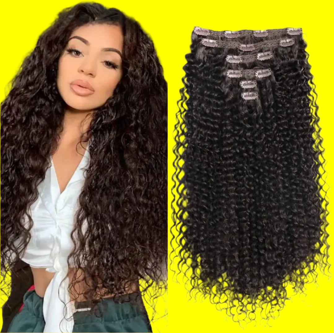 Clip-In Curly Hair Extension Bundles