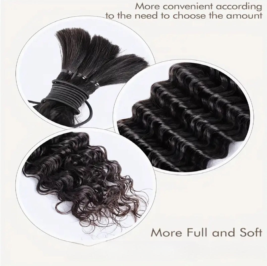 Curly Bulk Hair for Braiding