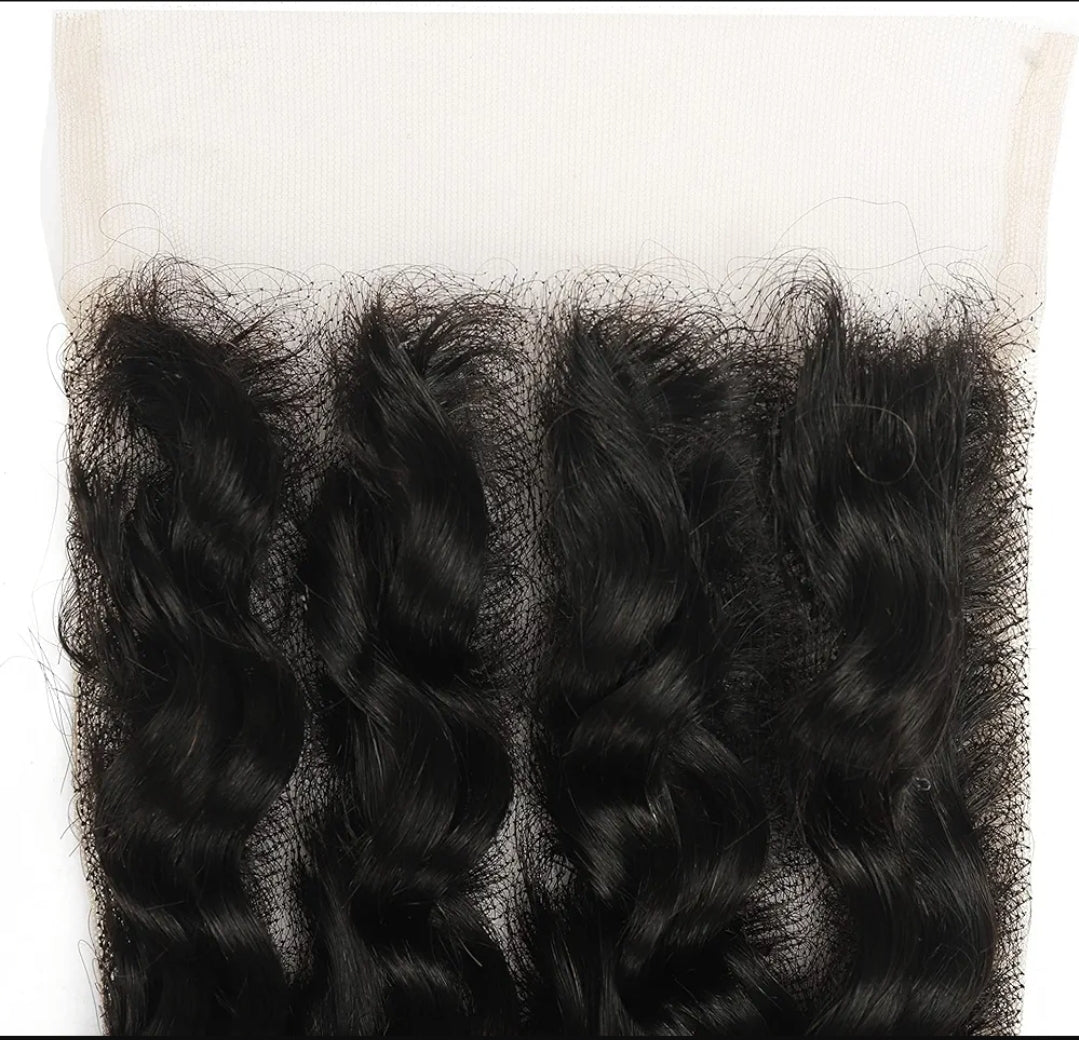Top Grade Deep Wave 5x5 Transparent Lace Closure