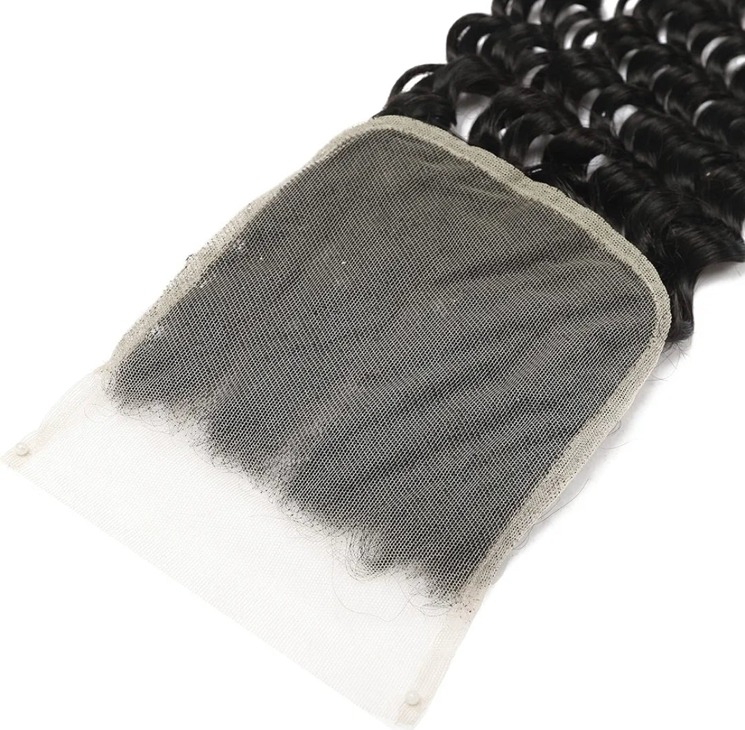 Top Grade Deep Wave 5x5 Transparent Lace Closure