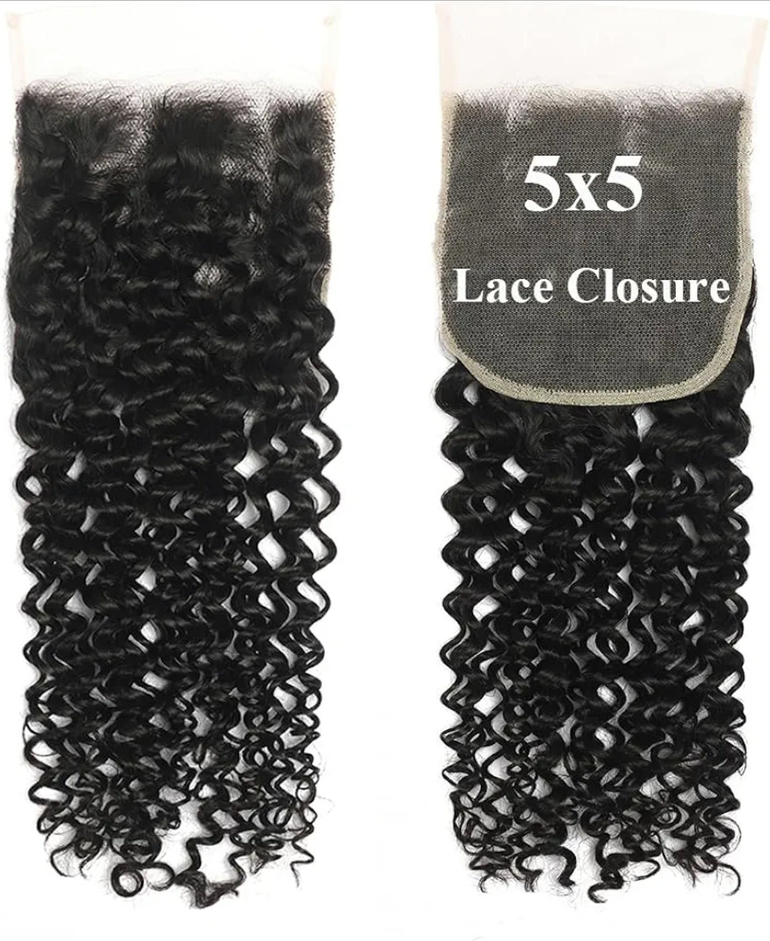 Top Grade Tight Curl 5x5 Transparent Lace Closure