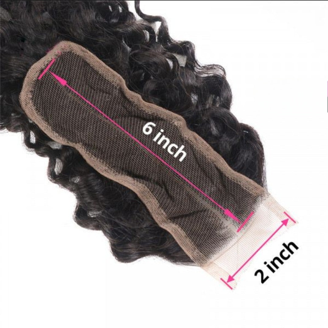 12A Jerry Curl 2x6 HD Lace Closure