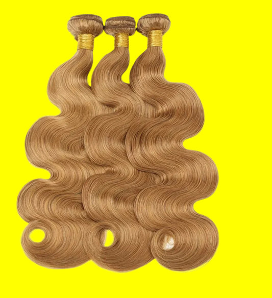 27 Honey Blonde Body Wave Hair Extension Bundles