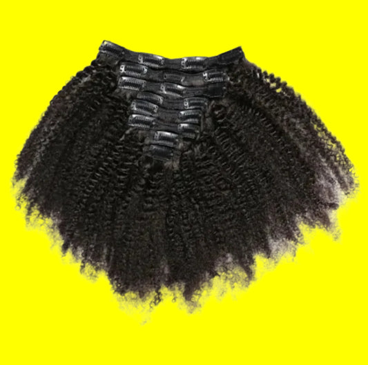 Clip-In Kinky Curly Hair Extension Bundles