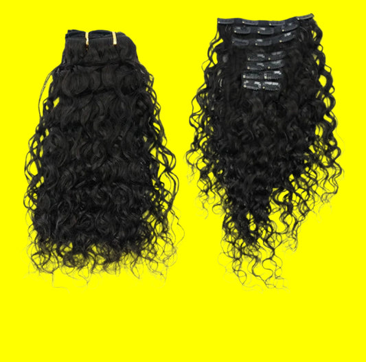 Clip-In Water Wave Hair Extension Bundles