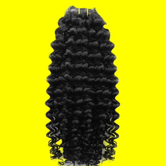 Clip-In Deep Curl Hair Extension Bundles