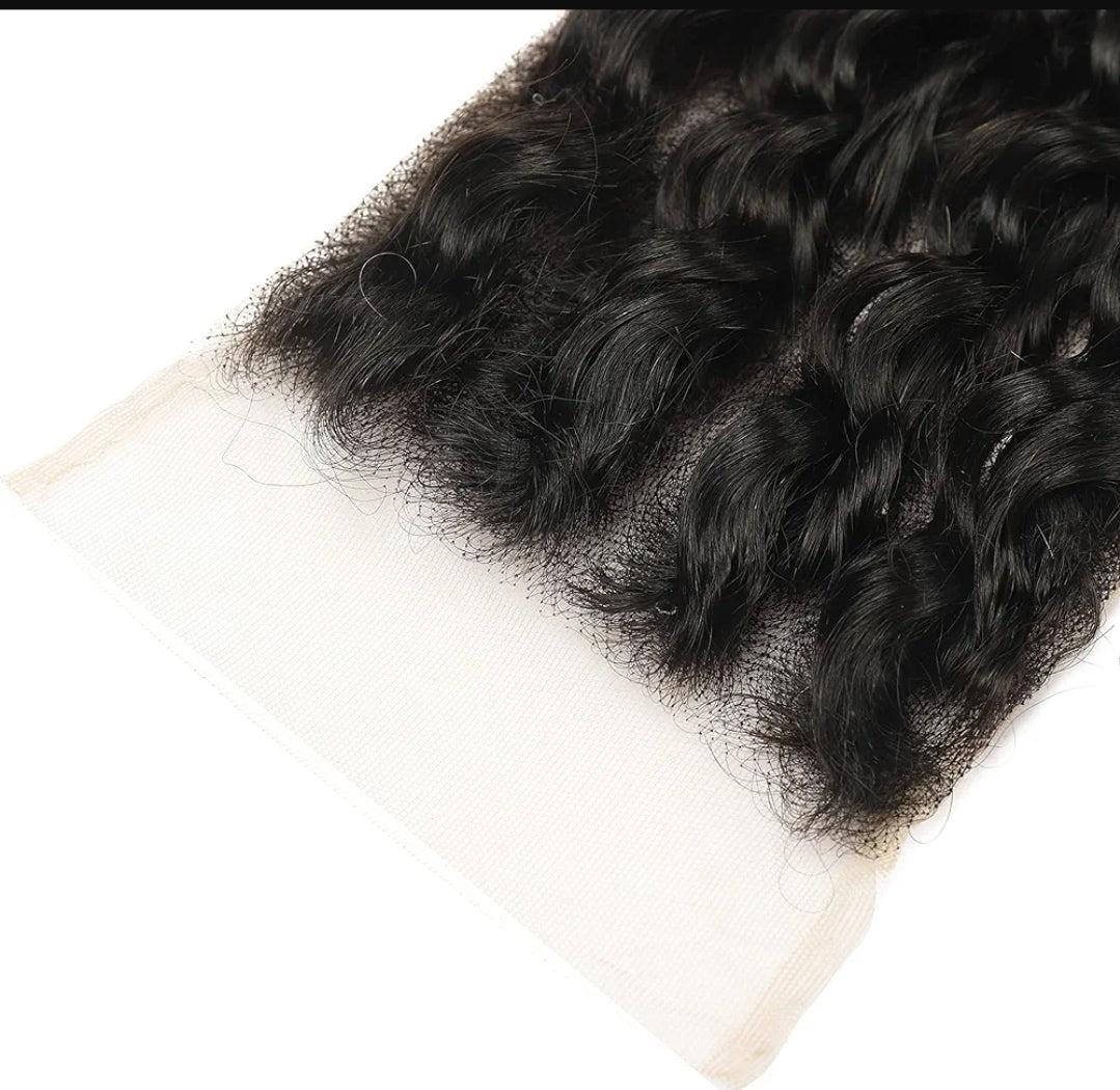 5A Deep Wave 5x5 Transparent Lace Closure