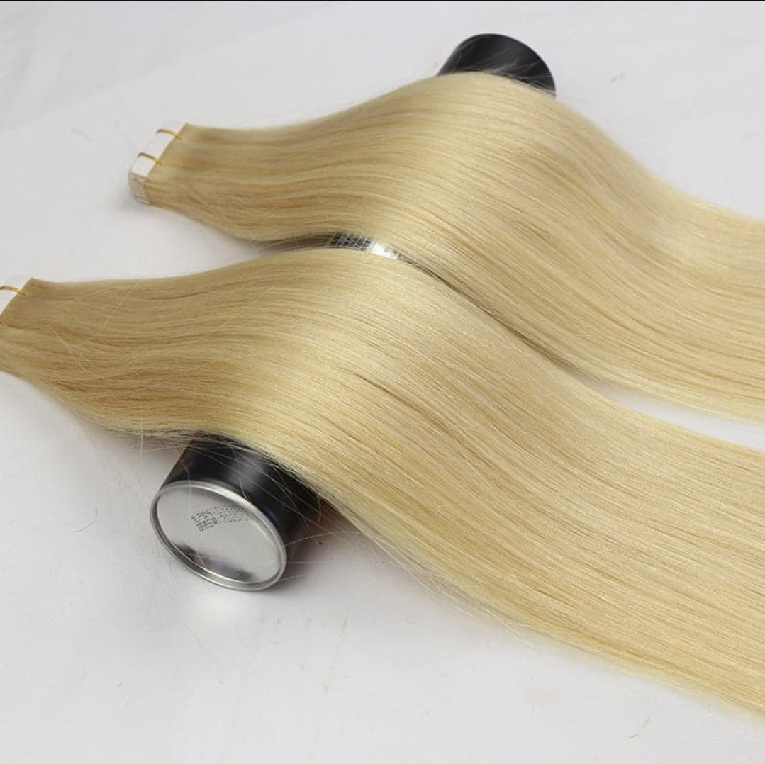 613 Blonde Straight Tape-In Extensions