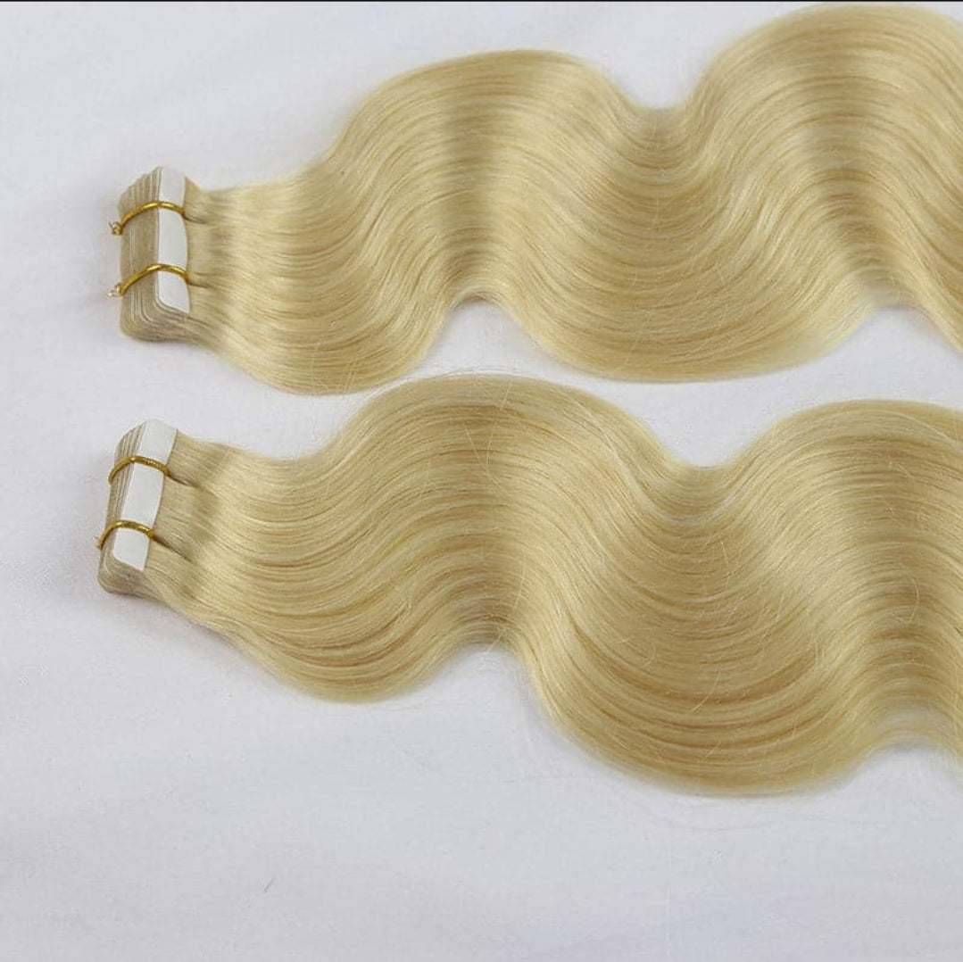 613 Blonde Body Wave Tape-In Extensions