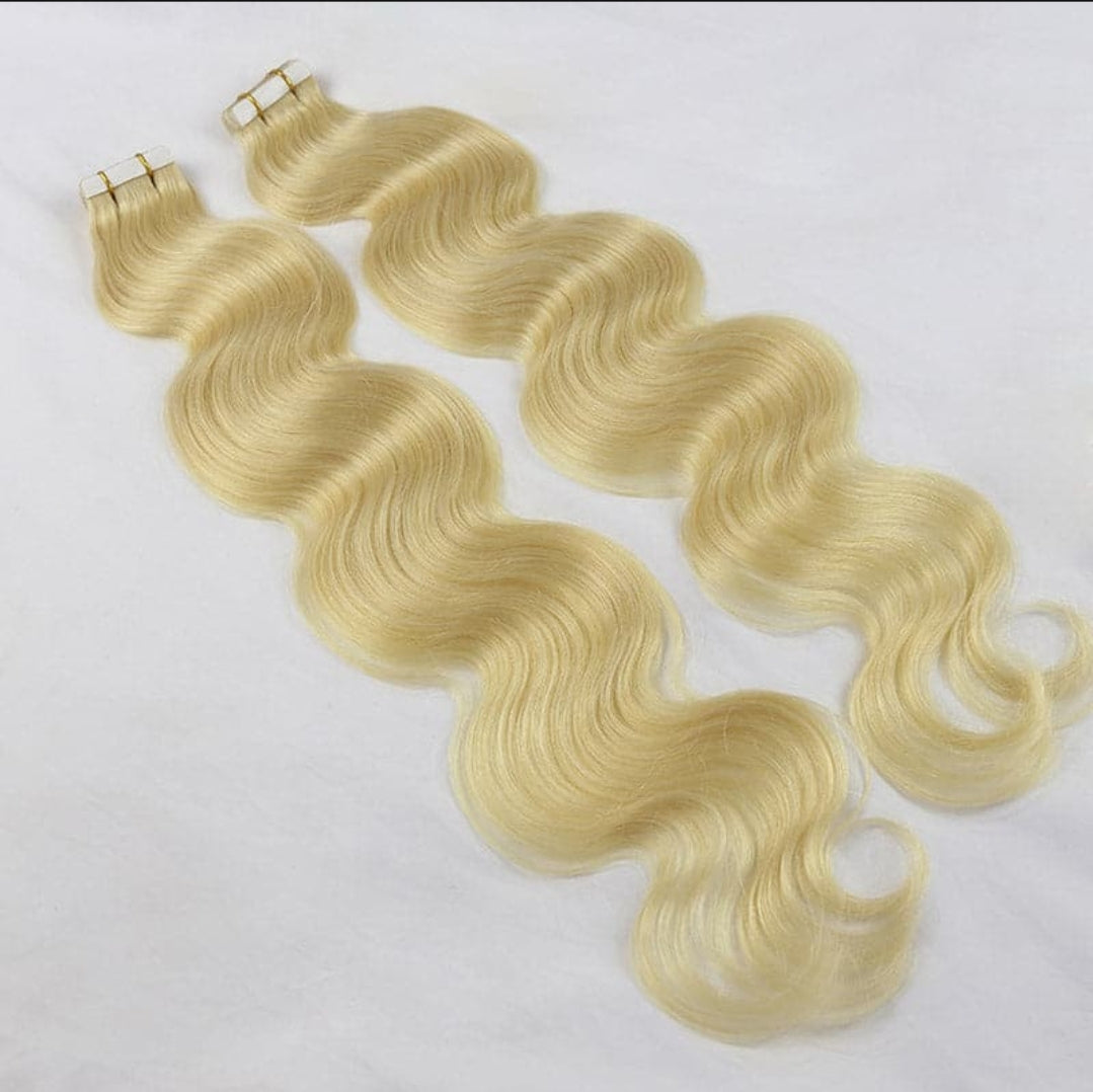 613 Blonde Body Wave Tape-In Extensions