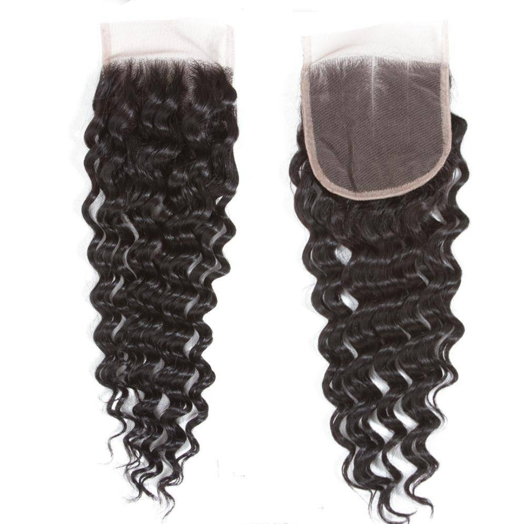 12A Deep Wave 5x5 Transparent Lace Closure