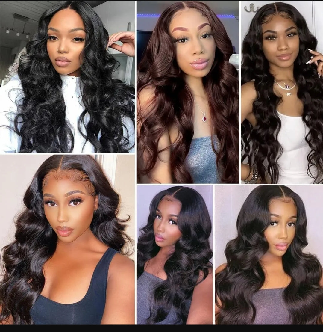 5A 13x6 Body Wave Transparent Lace Frontal