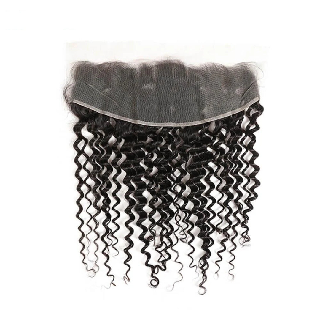 5A 13x6 Deep Wave Transparent Lace Frontal