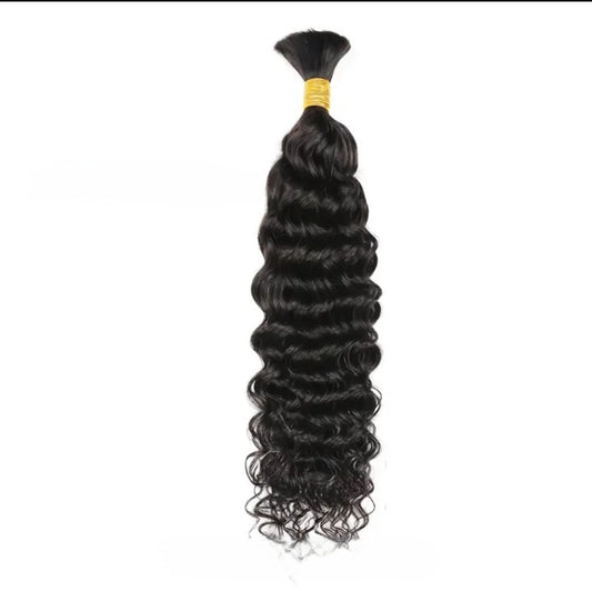 Deep Wave Bulk Hair for Braiding