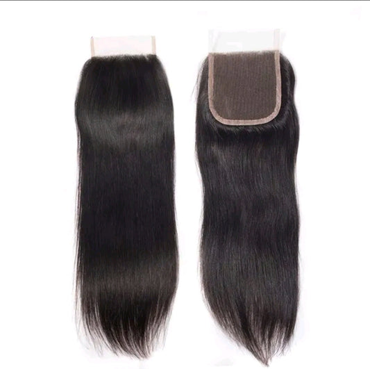 Top Grade Straight 4x4 Transparent Lace Closure