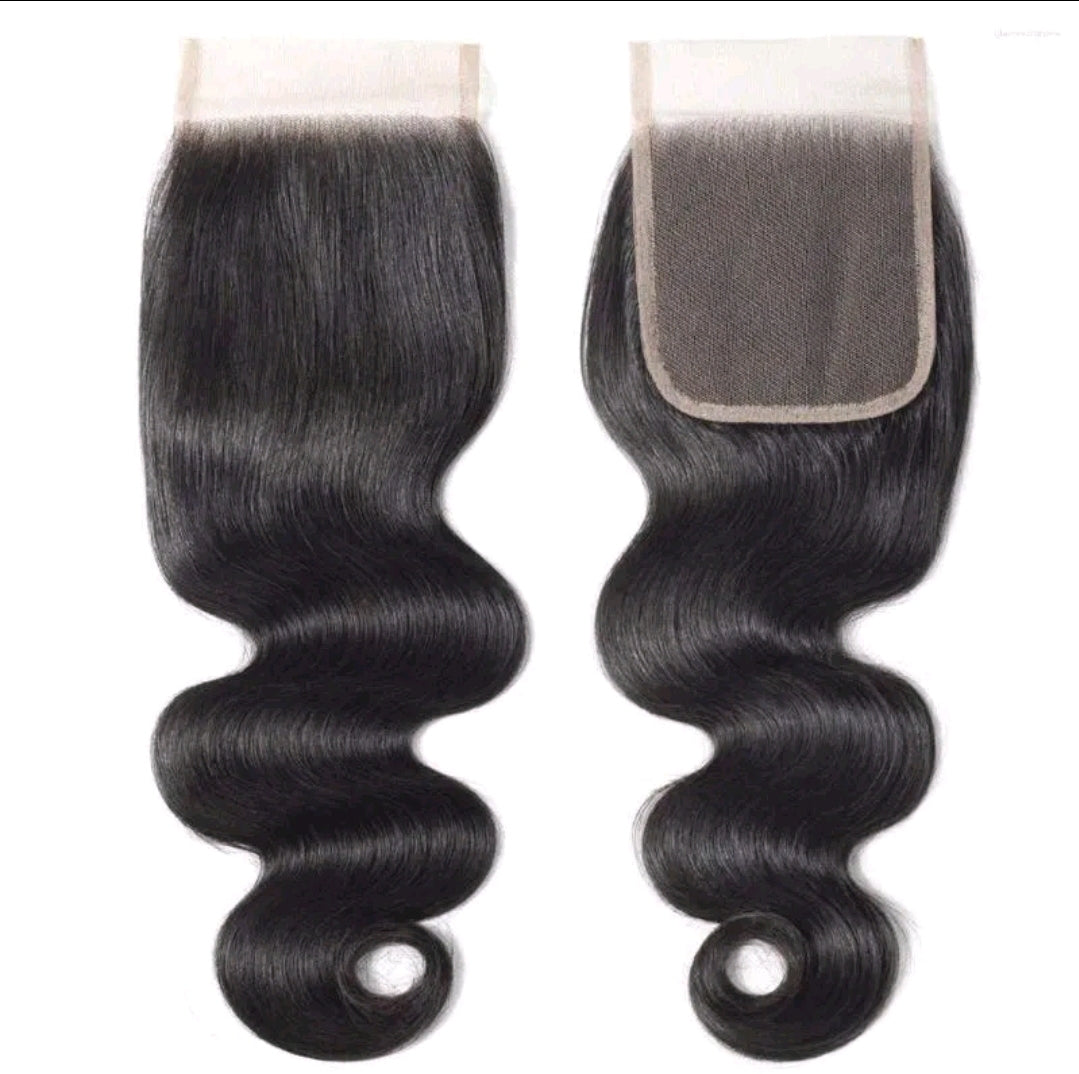 Top Grade Body Wave 4x4 Transparent Lace Closure