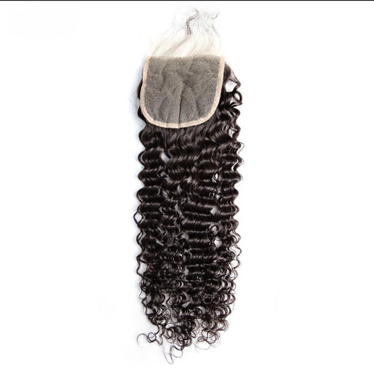 Top Grade Jerry Curl 5x5 Transparent Lace Closure