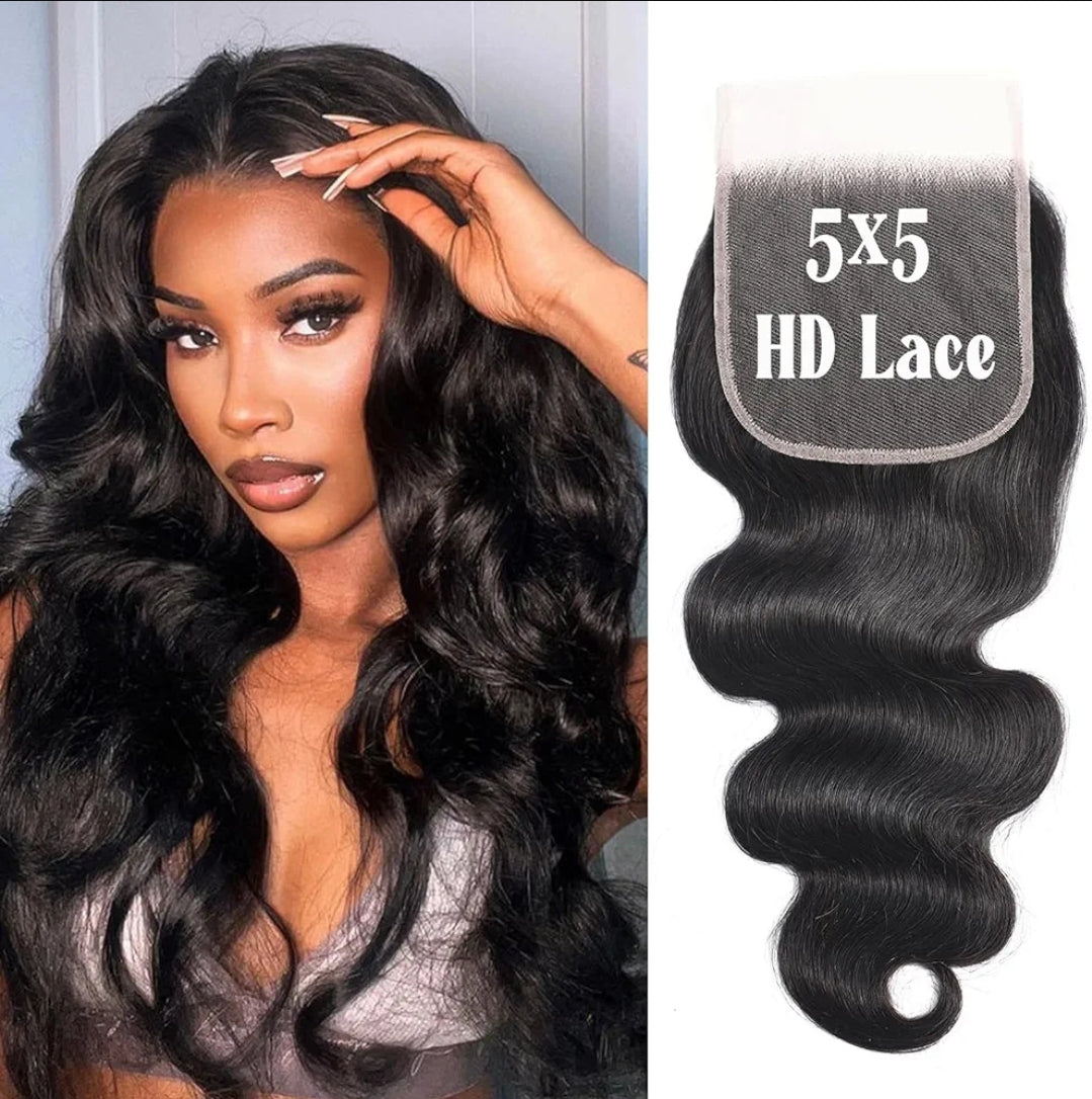 Top Grade Body Wave 5x5 HD Lace Closure