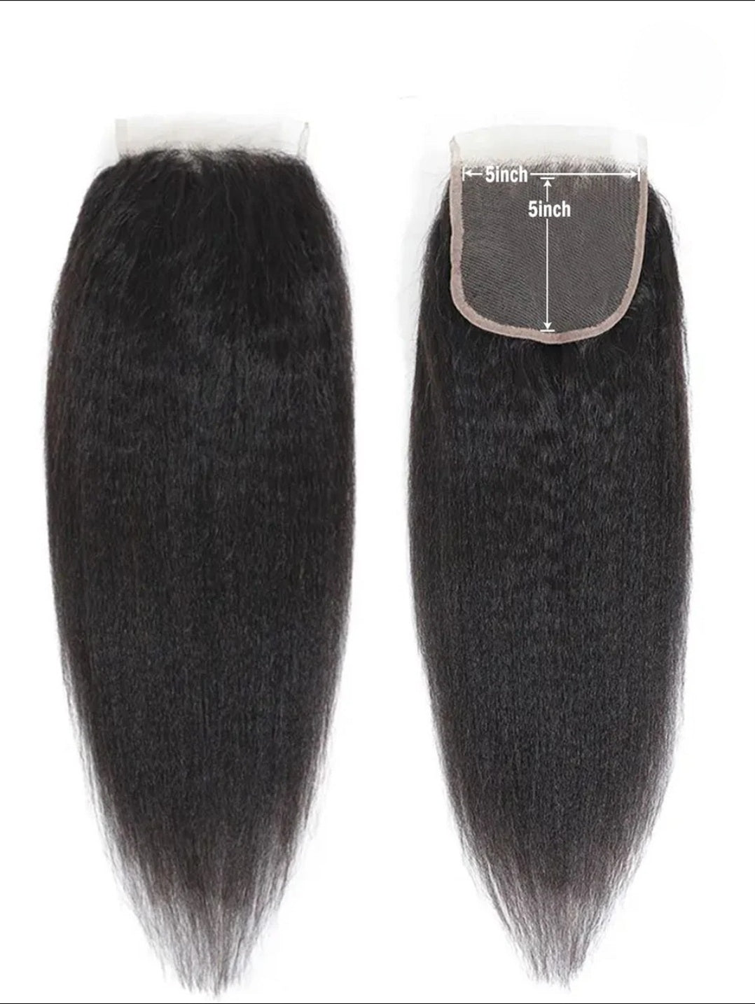 Top Grade Kinky Straight 5x5 HD Lace Closure