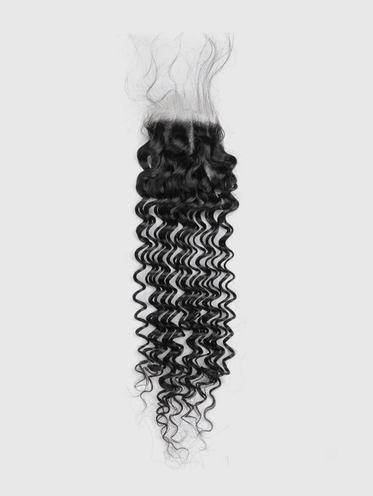 12A Deep Curl 2x6 Transparent Lace Closure