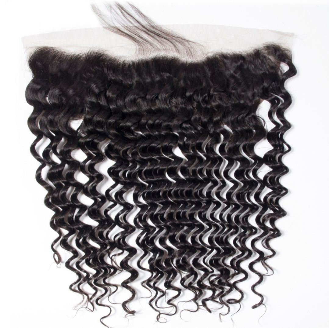 12A Deep Wave 13x4 Transparent Lace Frontal