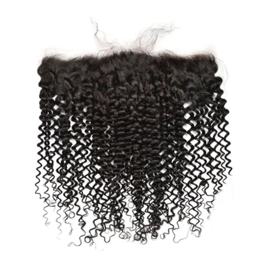 12A Deep Curl 13x4 Transparent Lace Frontal