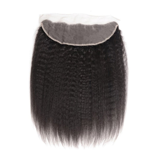 12A Kinky Straight 13x4 Transparent Lace Frontal